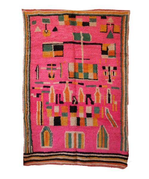Tapis Berbere marocain pure laine 177 x 279 cm