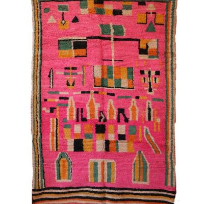 Alfombra bereber marroquí de pura lana 177 x 279 cm
