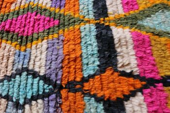 Tapis de couloir Berbere marocain pure laine 73 x 390 cm 5