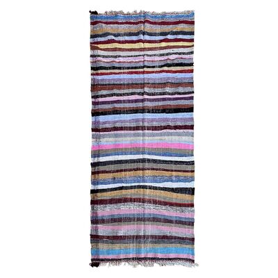 Alfombra bereber marroquí de pura lana 122 x 321 cm