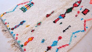 Tapis Berbere marocain pure laine 137 x 250 cm 5