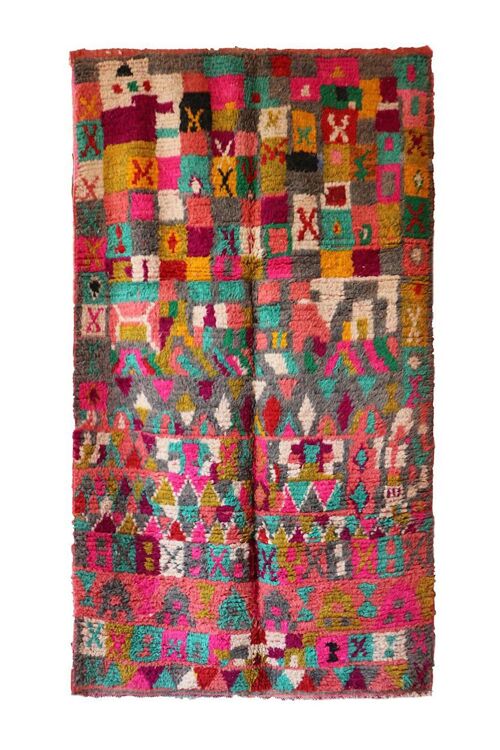 Tapis Berbere marocain pure laine 139 x 247 cm