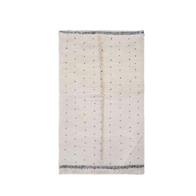 Alfombra bereber marroquí de pura lana 145 x 233 cm