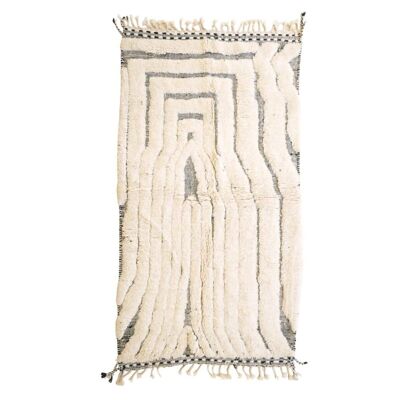 Alfombra bereber marroquí de pura lana 148 x 250 cm