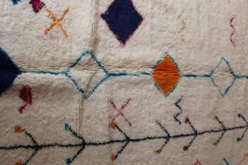 Tapis Berbere marocain pure laine 157 x 259 cm 9