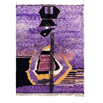 Tapis Berbere en laine de M'Rirt 166 x 210 cm