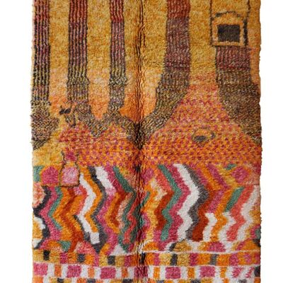 Alfombra bereber de lana de M'Rirt 152 x 237 cm