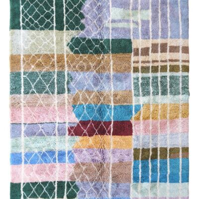 Tapis Berbere en laine de M'Rirt contemporain 214 x 306 cm