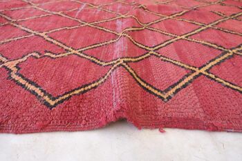 Tapis Berbere marocain en laine vintage 133 x 198 cm 5