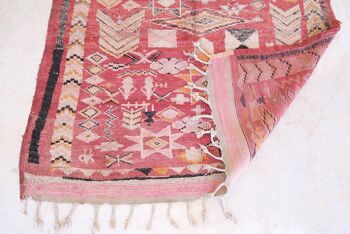 Tapis Berbere marocain en laine vintage 183 x 286 cm 4