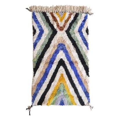 Tappeto berbero marocchino in pura lana 100 x 150 cm