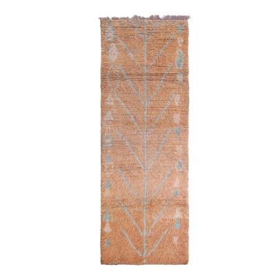 Tappeto berbero marocchino in pura lana 102 x 296 cm
