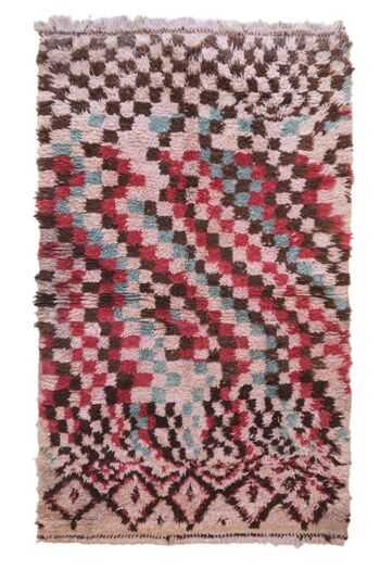 Tapis Berbere marocain pure laine 110 x 176 cm 1