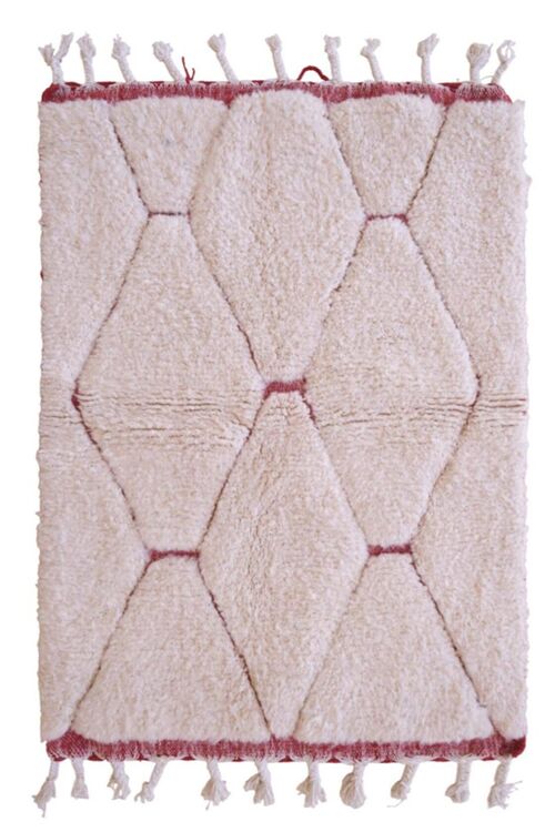 Tapis Berbere marocain pure laine 107 x 148 cm