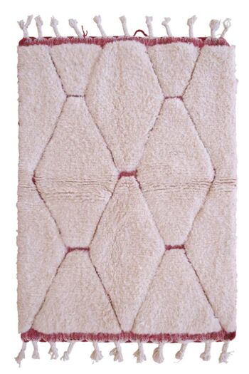 Tapis Berbere marocain pure laine 107 x 148 cm 1