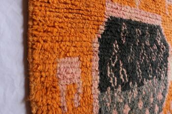 Tapis de couloir Berbere marocain pure laine 77 x 375 cm 3