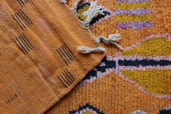 Tapis de couloir Berbere marocain pure laine 77 x 375 cm 7