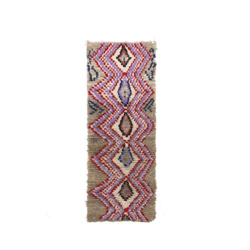 Tapis de couloir Berbere marocain pure laine 72 x 190 cm