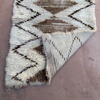 Tapis Berbere marocain pure laine 72 x 168 cm 6