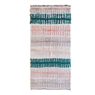 Tappeto berbero marocchino in pura lana 87 x 176 cm