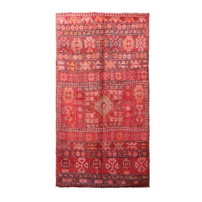 Alfombra bereber marroquí de pura lana 182 x 335 cm
