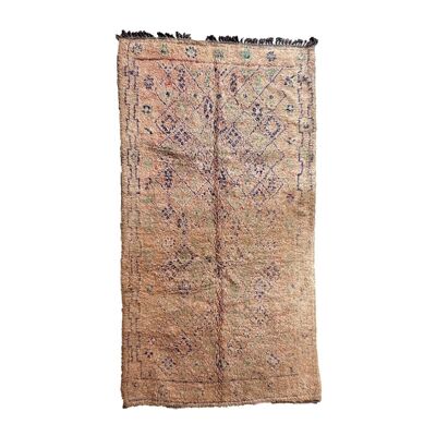 Alfombra bereber marroquí de pura lana 180 x 363 cm