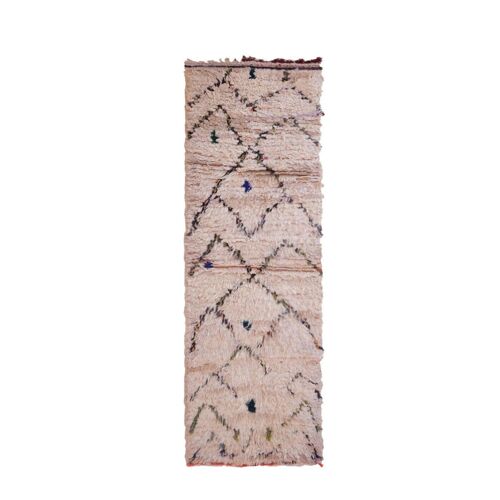 Tapis Berbere marocain pure laine 55 x 178 cm