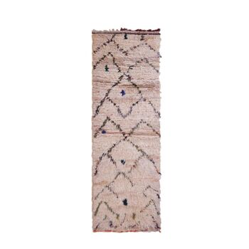 Tapis Berbere marocain pure laine 55 x 178 cm 1