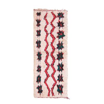 Tapis Berbere marocain pure laine 61 x 146 cm 1