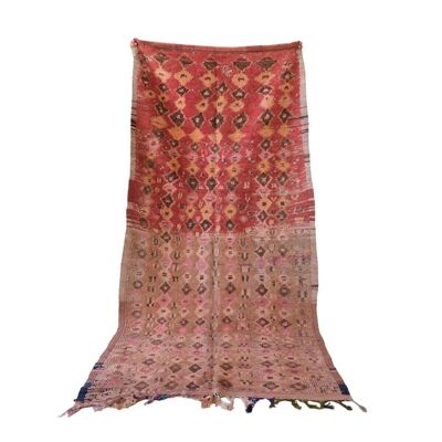Alfombra bereber marroquí de pura lana 204 x 348 cm