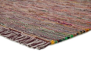 Tapis de style bohème en matière recyclee CHINDI 4