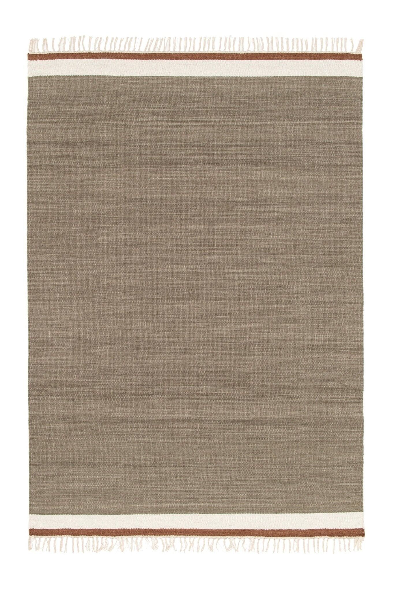 Alfombra ELEGANCE de lana y algodón.