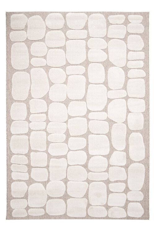 Tapis en relief style japandi GALET