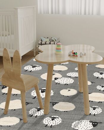 Tapis enfant en coton PETITS MOUTONS 2