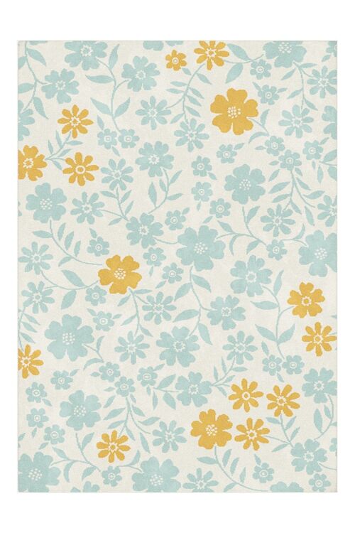 Tapis enfant super doux FLEURS