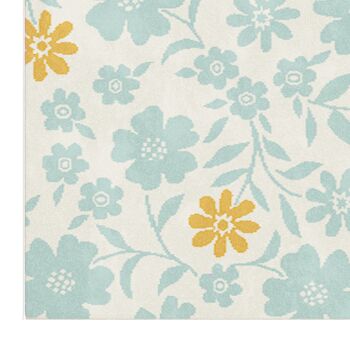 Tapis enfant super doux FLEURS 3