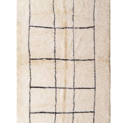 Alfombra bereber marroquí de pura lana 174 x 254 cm