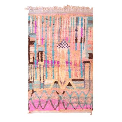 Alfombra bereber marroquí de pura lana 164 x 251 cm