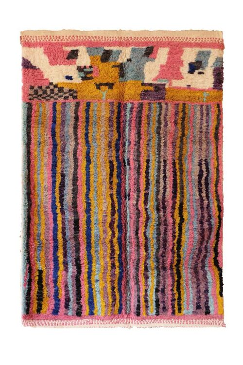 Tapis Berbere marocain pure laine 169 x 244 cm