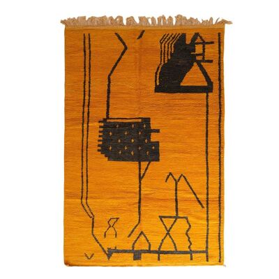 Tappeto berbero marocchino in pura lana 194 x 309 cm