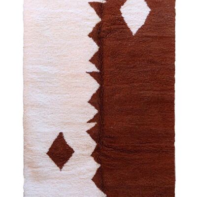 Alfombra bereber marroquí de pura lana 164 x 273 cm