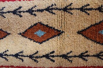 Tapis de couloir Berbere marocain pure laine 73 x 343 cm 3