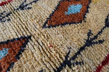 Tapis de couloir Berbere marocain pure laine 73 x 343 cm 5