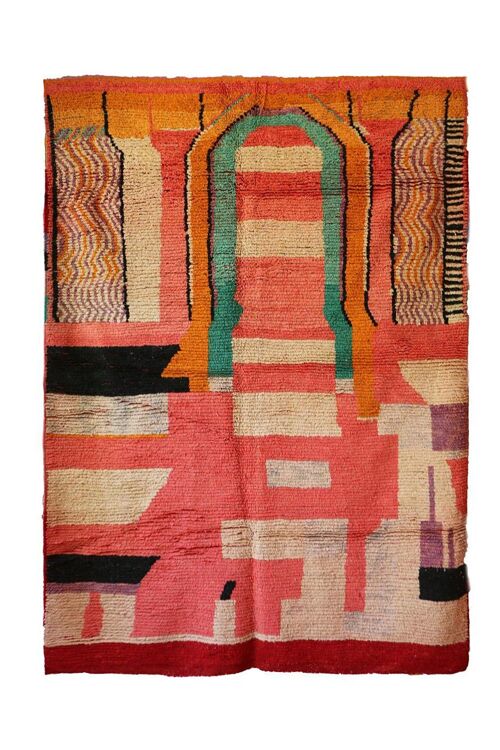 Tapis Berbere marocain pure laine 214 x 308 cm