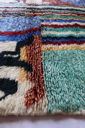 Tapis Berbere marocain pure laine 113 x 189 cm 7