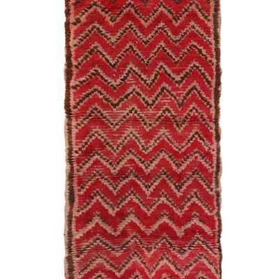 Pure wool Moroccan Berber rug 76 x 163 cm