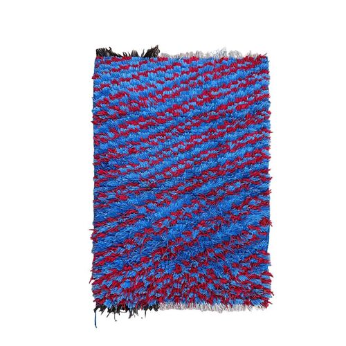 Tapis Berbere marocain pure laine 88 x 136 cm
