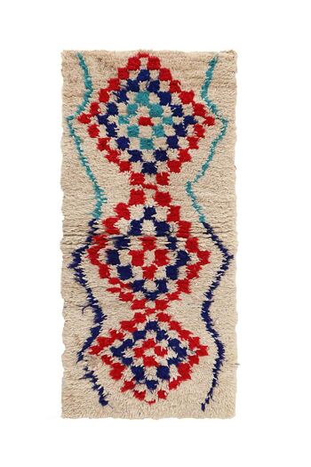Tapis Berbere marocain pure laine 75 x 170 cm 1