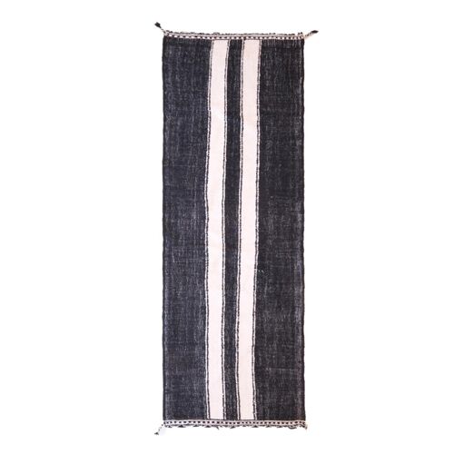 Tapis de couloir Kilim Berbere pure laine 112 x 302 cm