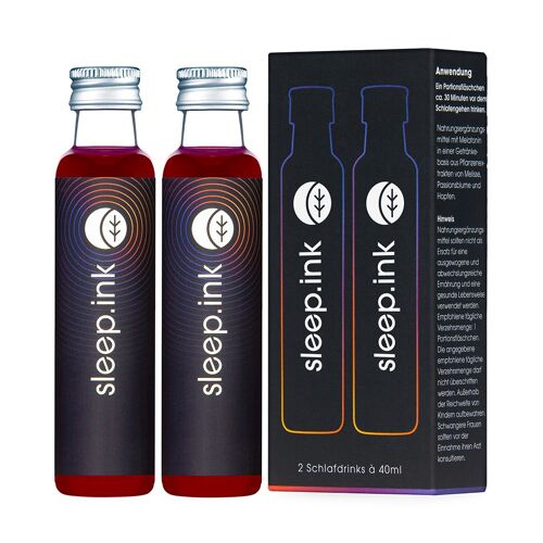 sleep.ink Schlafdrink mit Melatonin 2 Nächte Probierpackung